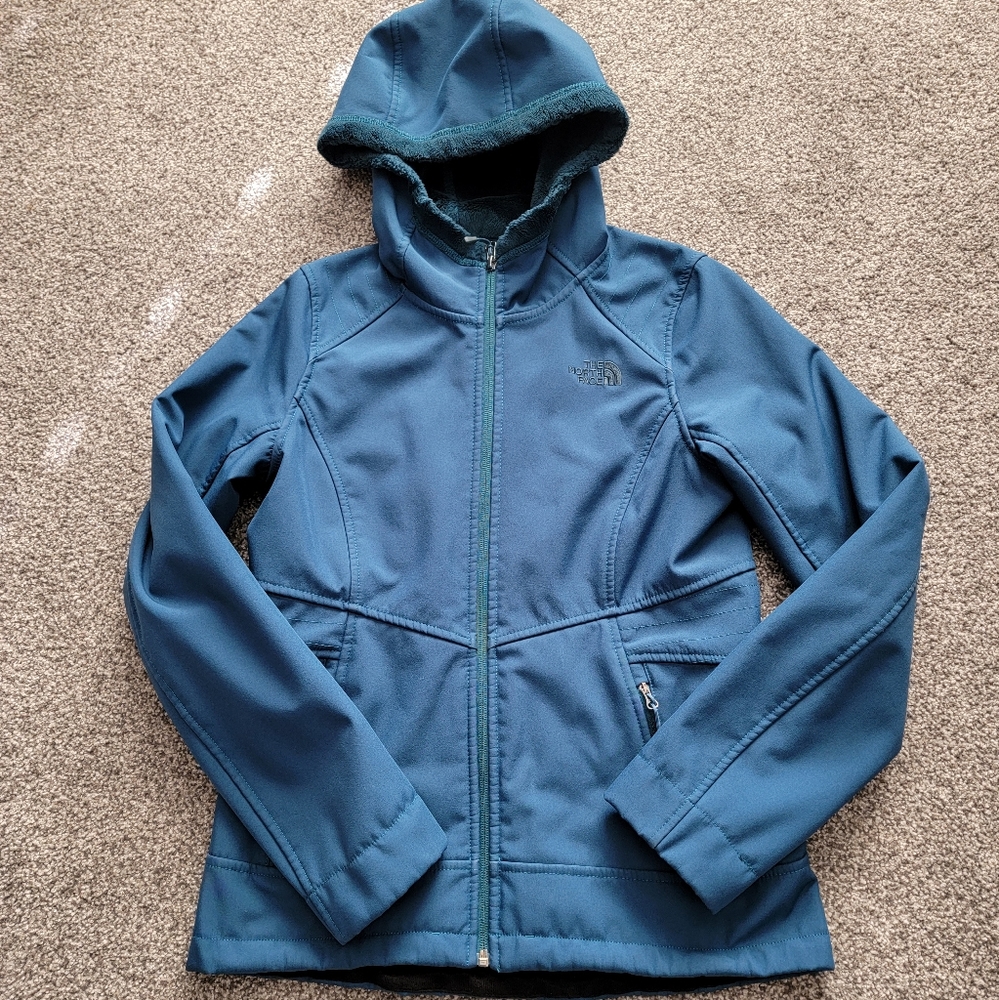 EUC! Teal Sherpa-Lined TNF Jacket